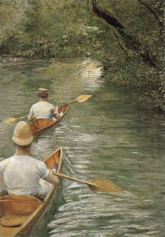 Gustave Caillebotte Racing boat oil painting image
